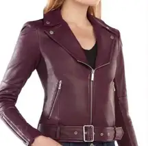 BCBGMaxAzriaLeather Motto Jacket