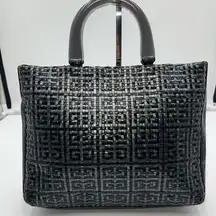 Givenchy Vintage Woven Signature with Acrylic Handles