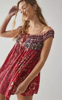 Women’s Free People  Bali Mariposa Dress, Strawberry Combo, Medium