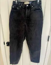 Gap  Vintage Reverse Fit Ankle Baggy Mom Jeans Black Wash Women’s Size 8