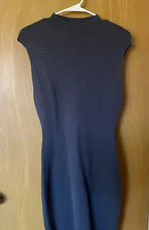 Abercrombie and Fitch Gray High Neck knitted body con dress