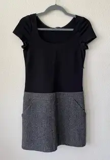 Theory Two Tone Wool Combo Skirt and Top Mini Dress Women's Size 0