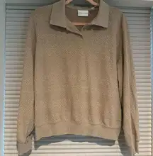 Camel polo sweater from