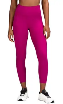 Lululemon Fast and Free High Rise Crop Leggings Nulux 23” Wild Berry Pink Size 4