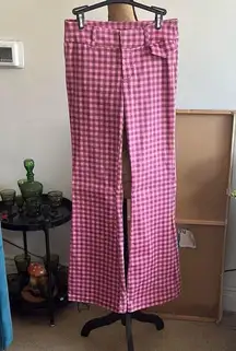 Pink Gingham Pants