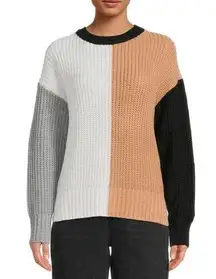 🔩Time and Tru Women's Colorblock Sweater