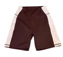 Wilo the Label color block bike shorts size L NWOT