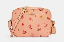 Coach Mini Camera Bag with Mystical Floral Print Faded Blush
