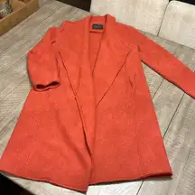 TAHARI Wool Coat in beautiful burnt orange