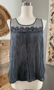 Kimchi Blue Charcoal Sleeveless Blouse