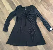 Goods For Life Black Fit & Flare Long Sleeve Dress Size XL