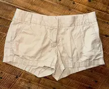 J Crew broken in tan preppy 8 normcore chino shorts