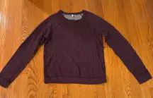 MARINE LAYER alma sweater in marron wine and‎ white size X small