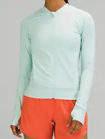 Lululemon Nulux UVP Run Jacket Delicate Mint size 8