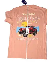 Simply Southern Patrol Sherbet T-shirt Graphics "Sunny Days" sz MEDIUM NWT