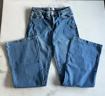 RSQ‎ Womens Jeans Size 28 High Rise Flare Leg Denim Blue Casual Trendy
