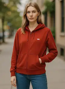 NWOT Guess Scuba Fitness hoodie with dropped sleeves NO BELT