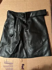 leather skirt