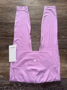 Lululemon  Align High Rise 25” Vita Pink Double Lined Size 6 NWT