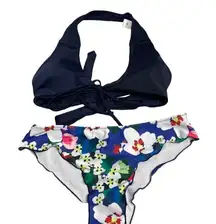 Two Piece Bikini Size Medium Halter‎ Tie Closure& Front Tie Closure
