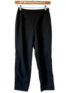 Piazza Sempione Audrey Charcoal Cropped Virgin Wool Pants IT 38 US 2 Preppy