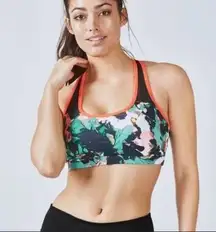 Fabletics Floral Print Amma Sports Bra Sz XS