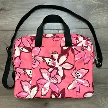 Kate Spade  Pink Floral Computer Brief Case Shoulder Bag