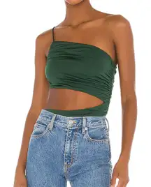 SUPERDOWN Veronica Cutout Bodysuit‎ Green X-Small