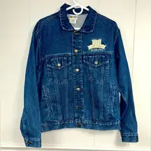 Walt Disney World 100 Years of Magic Embroidered Denim Jean Jacket Size Small