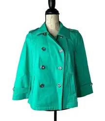 Women’s White House Black Market Turquoise Jacket Size 4‎