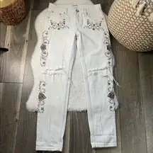 One Teaspoon x Free People Lola Embroidered Awesome Baggies