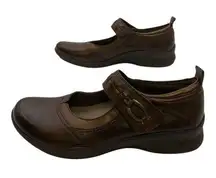 Earth Angelica Mary Jane Flat Bark Soft Leather US Women's 6A Narrow
