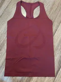 Burgundy Racerback Tank Top