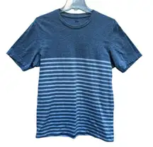 M  Striped T Shirt Short Sleeve Top Formal Casual Gender Neutral Streetwear 100% Cotton