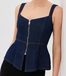 Reformation NWT Zeta Denim Top Size 4