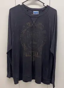 Junk Food Womens L New Orleans Saints Gray football  crewneck sweatshirt Y2K