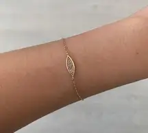 LALI Jewels 14K Solid Rose Gold Diamond Bracelet