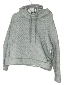 GapFit Quilted Jacquard Funnel-Neck / Hoodie Pullover sz XXL