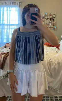 Blue Striped Top