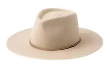 Will + Bear Cream Wool Fedora Unisex Hat(Size XL)
