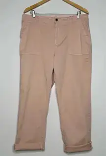 Pilcro Anthropologie Light Pink Rolled Hem Chino Pants Size 32