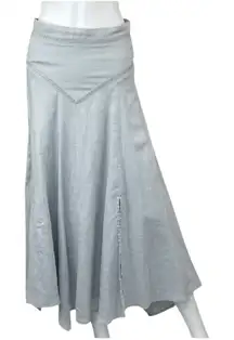 Isabel Etoile Marant Gray 100% Linen Skirt Size M