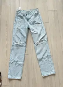 Levi’s low pro straight jeans light wash