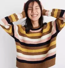 Madewell Tilden Striped Chunky Sweater