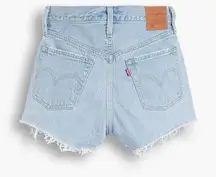 Levi's  501 Button Fly Distressed Light Wash Cut Off Denim Jean Shorts Size 27