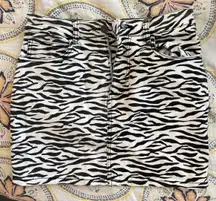 Zebra Mini Skirt