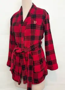 Victoria’s Secret PINK Plaid Red and Black Women's Robe XS/S
