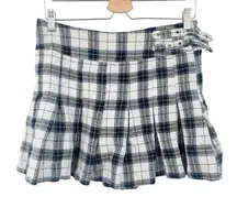 Gap  Vintage Y2K Academia Preppy School Girl Wool Blend Plaid Mini Skirt Size 8