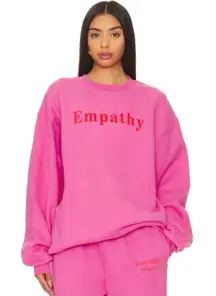 The Mayfair Group Empathy Always Crewneck in Pink L/XL REVOLVE