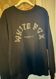 White Fox Boutique Black Crewneck Sweatshirt